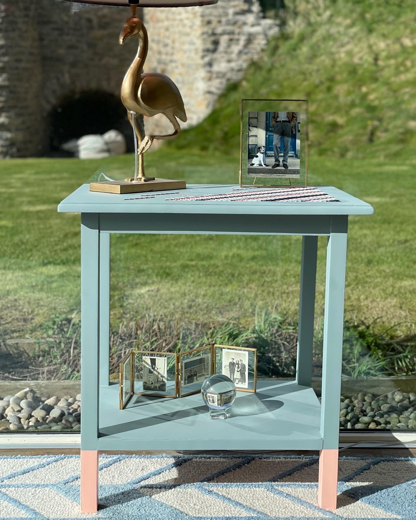 Embroidered Side Table