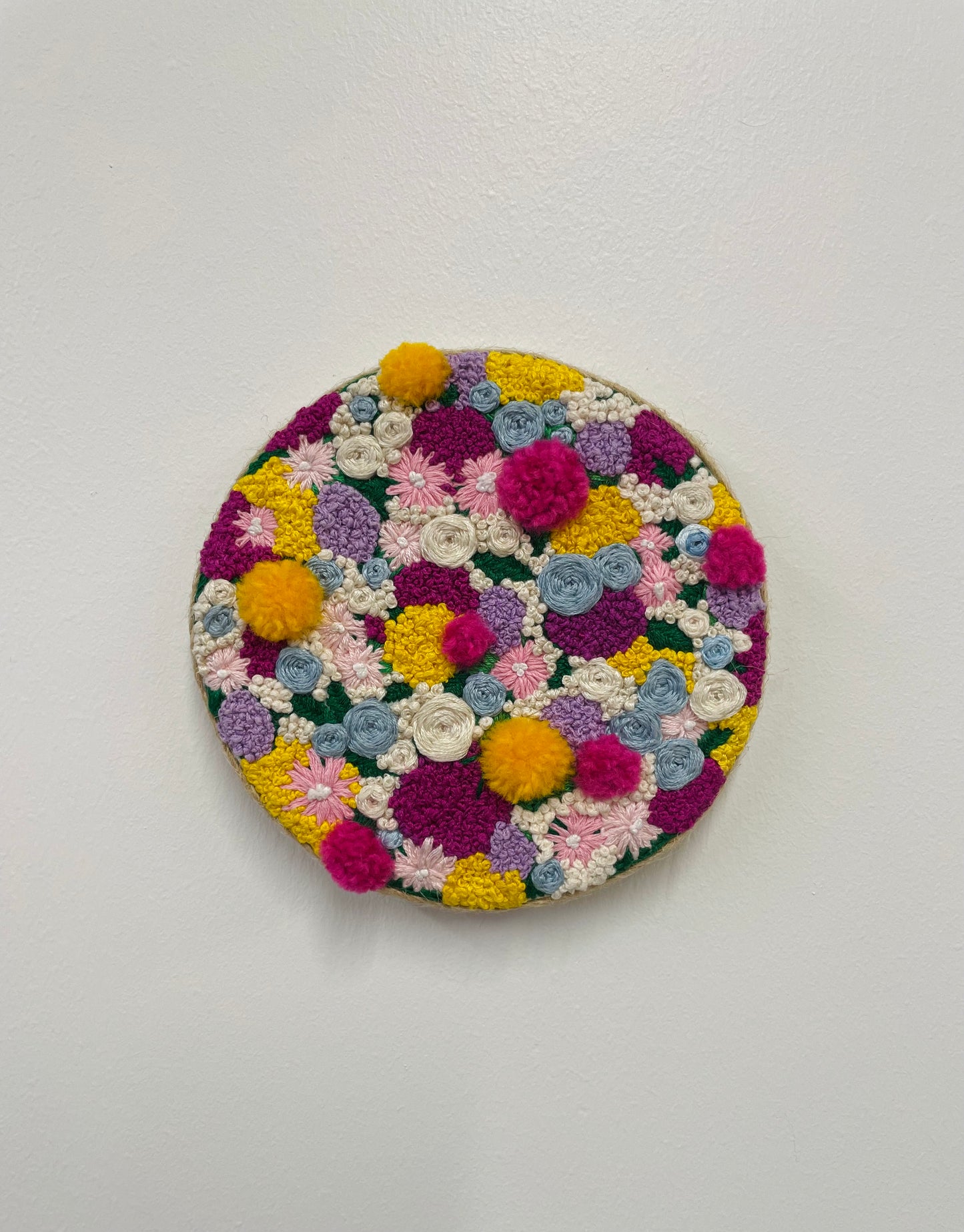 Multicoloured Floral Embroidery