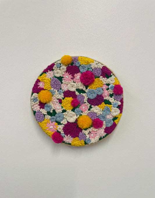 Multicoloured Floral Embroidery