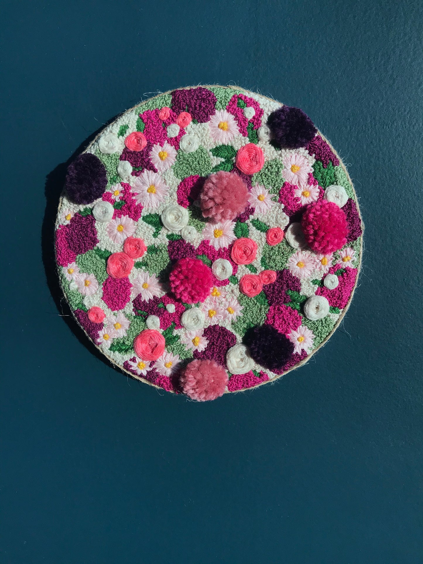 Pink Floral Embroidery
