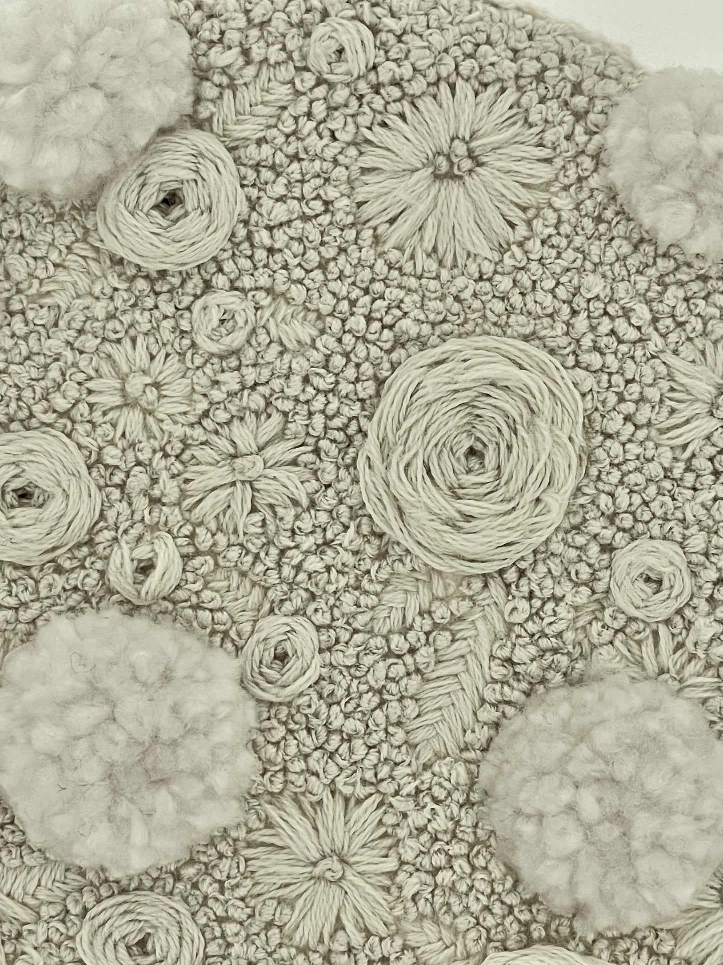 Ivory Floral Embroidery