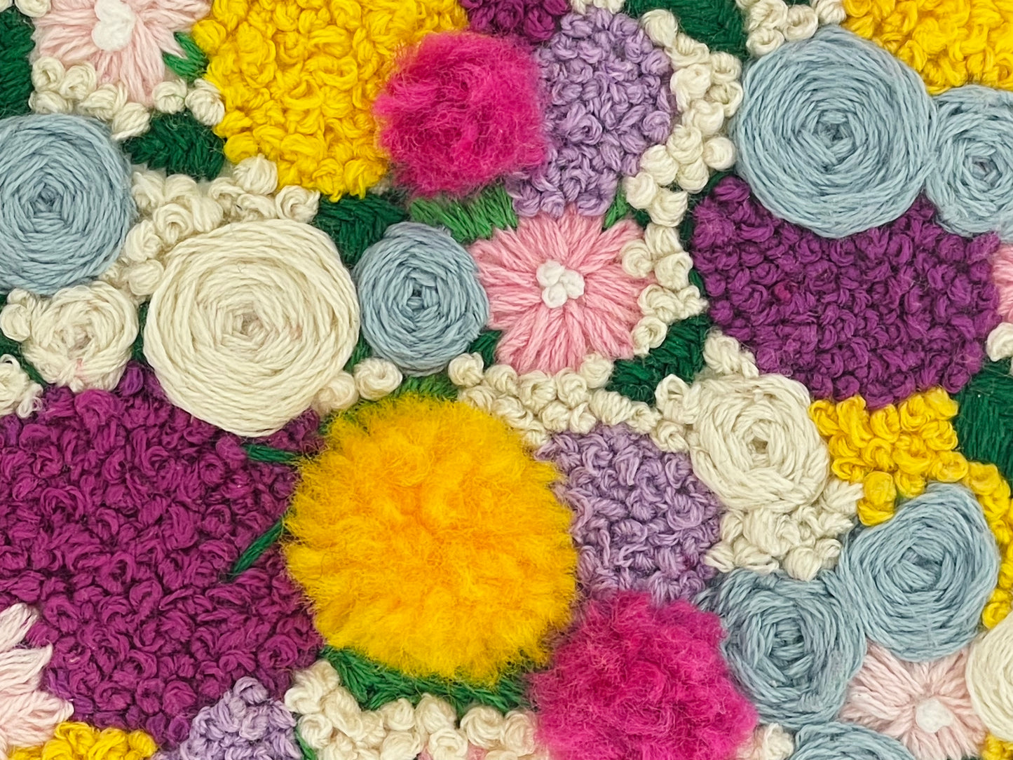 Multicoloured Floral Embroidery