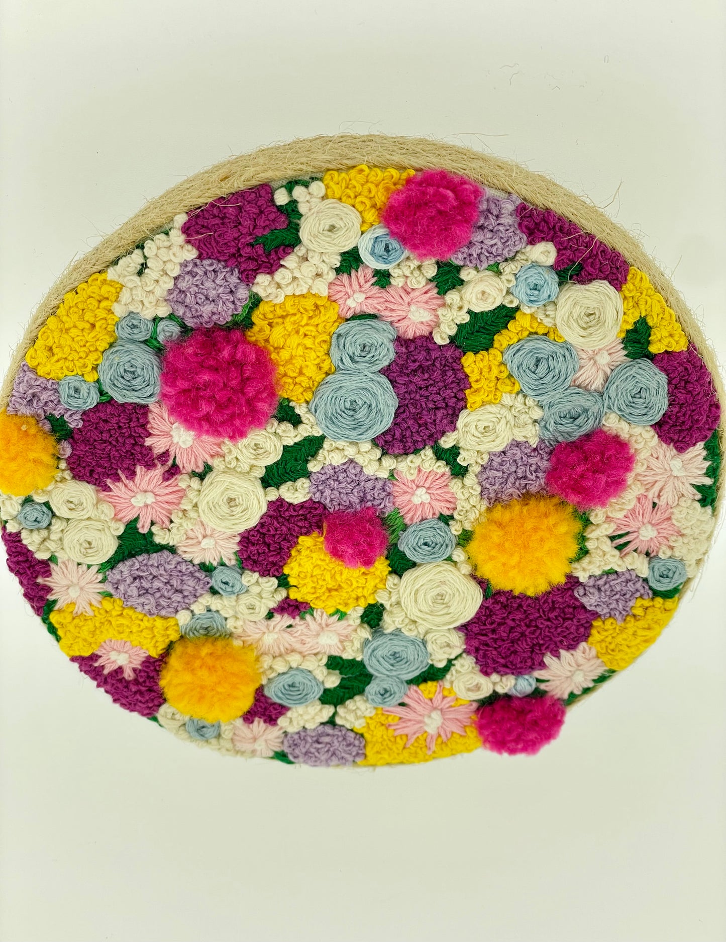 Multicoloured Floral Embroidery