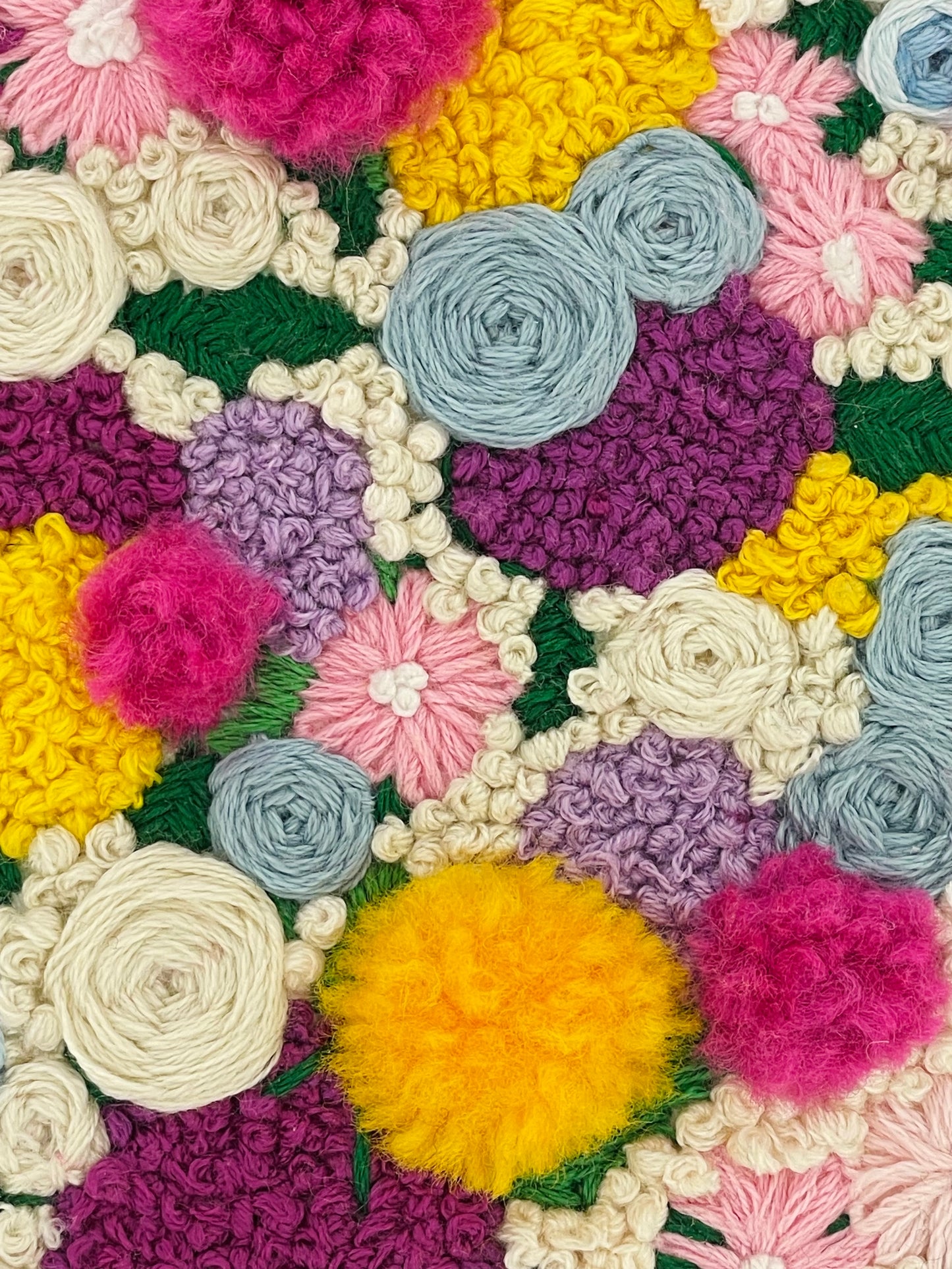Multicoloured Floral Embroidery