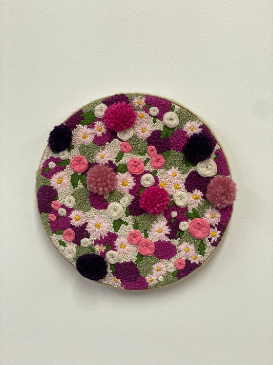 Pink Floral Embroidery