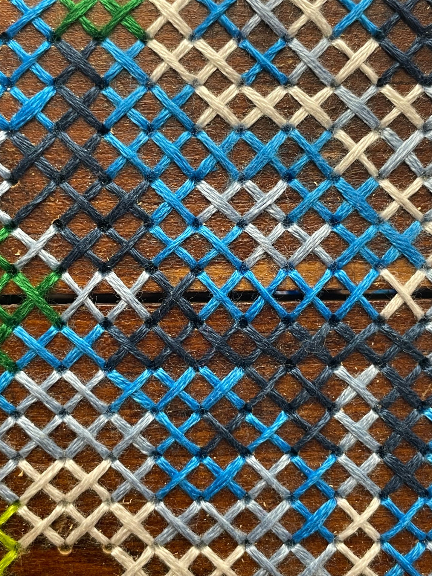 Embroidered Wooden Box